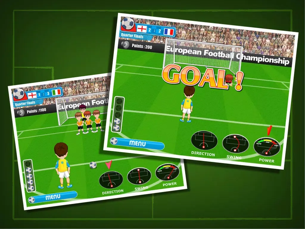 Free Kick Euro iPad  스크린샷