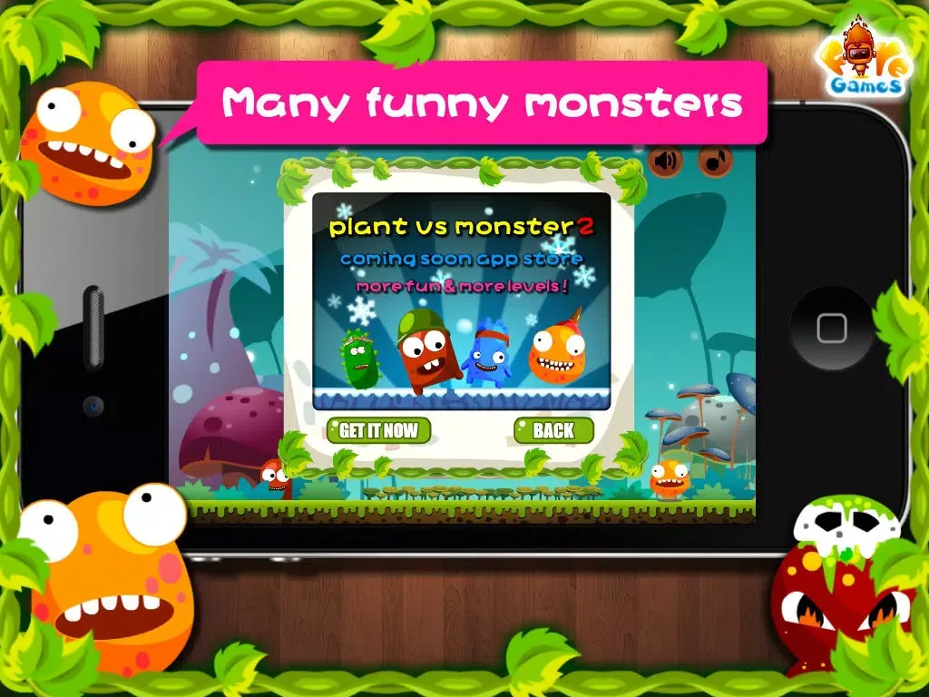 Capturas de tela do Plants vs Monster iPad 