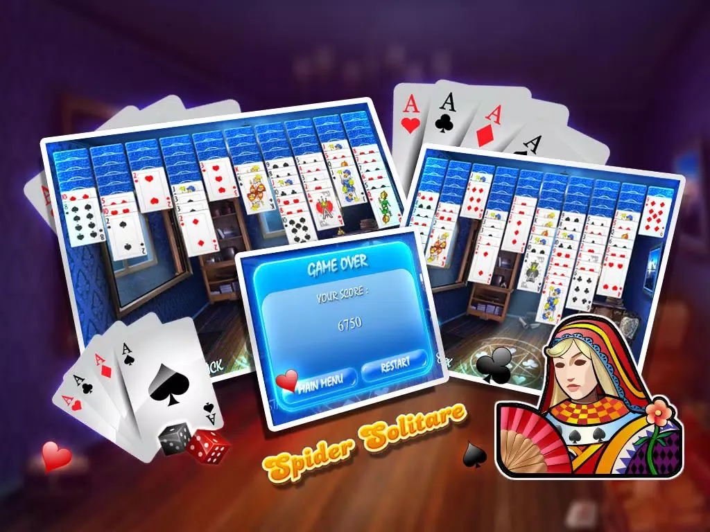 Spider Solitaire:2014 Upgraded Version iPad 應用截圖