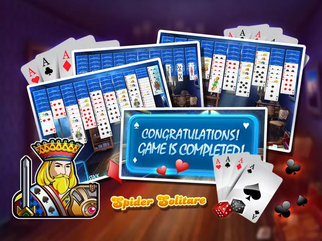 Spider Solitaire:2014 Upgraded Version iPad 應用截圖