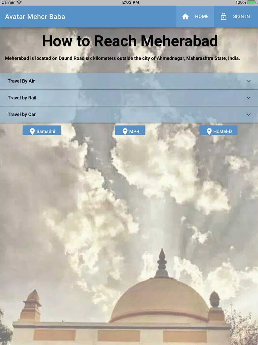 Capturas de pantalla de AMBPPCT Meher Baba App iPad 