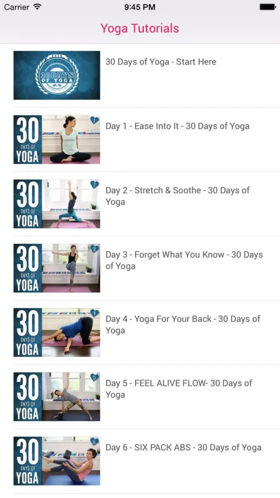 Скриншоты Joga - 30 Days of Yoga