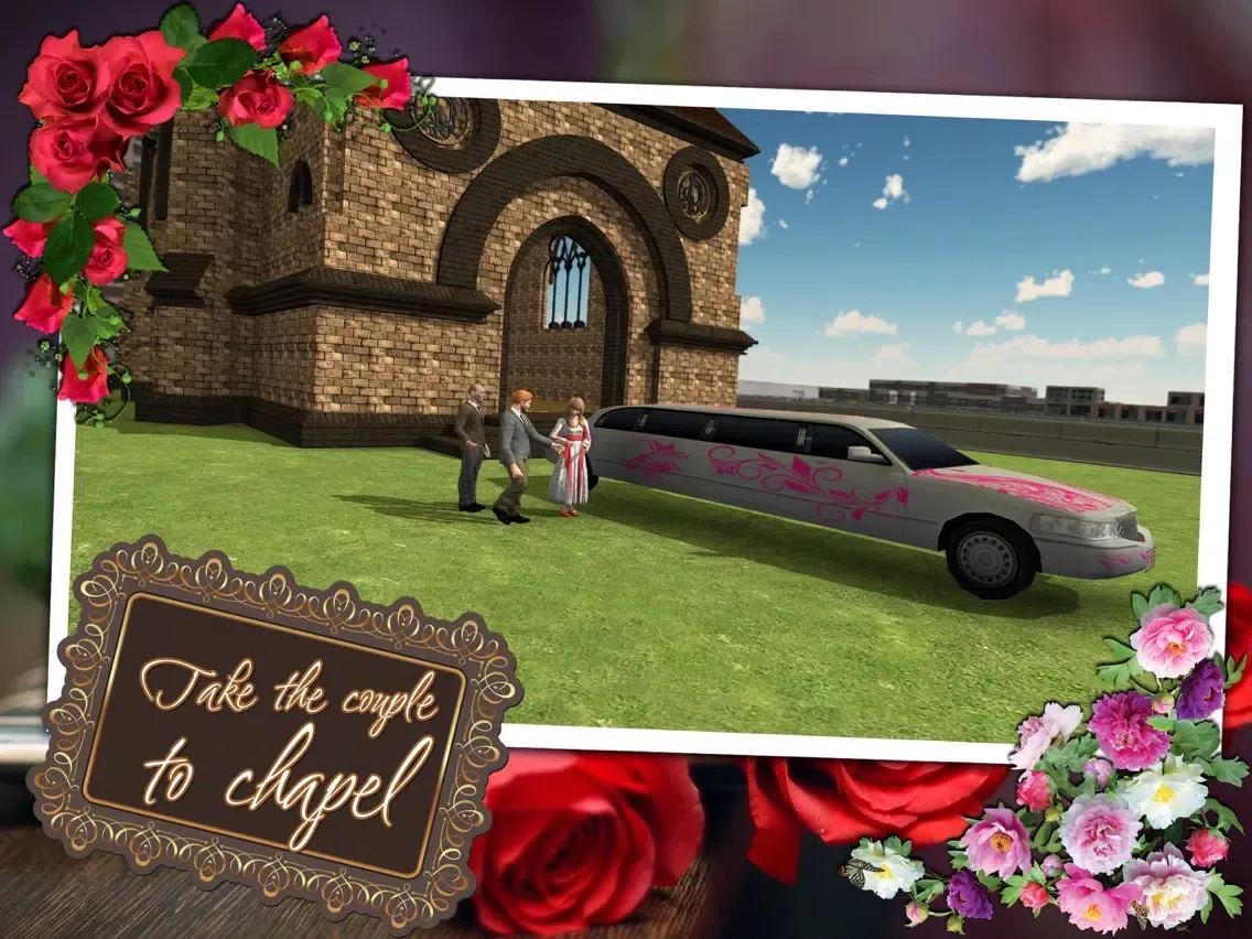 Screenshot di Chapel 3D Wedding Parking – Luxury Limo Simulator iPad 