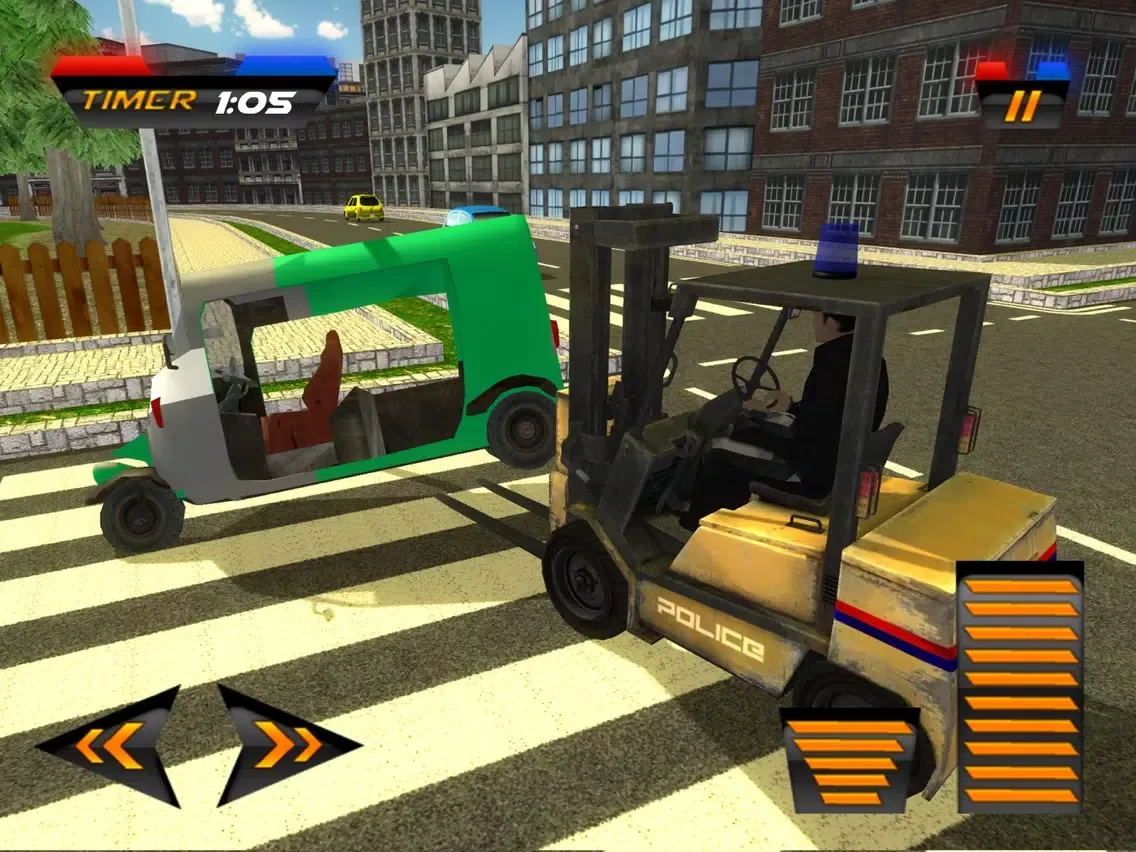 Captures d'écran de Car Lifter Police Traffic Duty & Pro Transport Sim iPad 