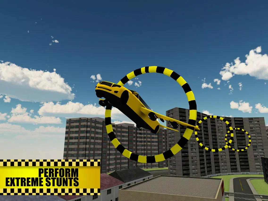 صور Flying Limo Taxi Simulator & Car flight test game iPad 