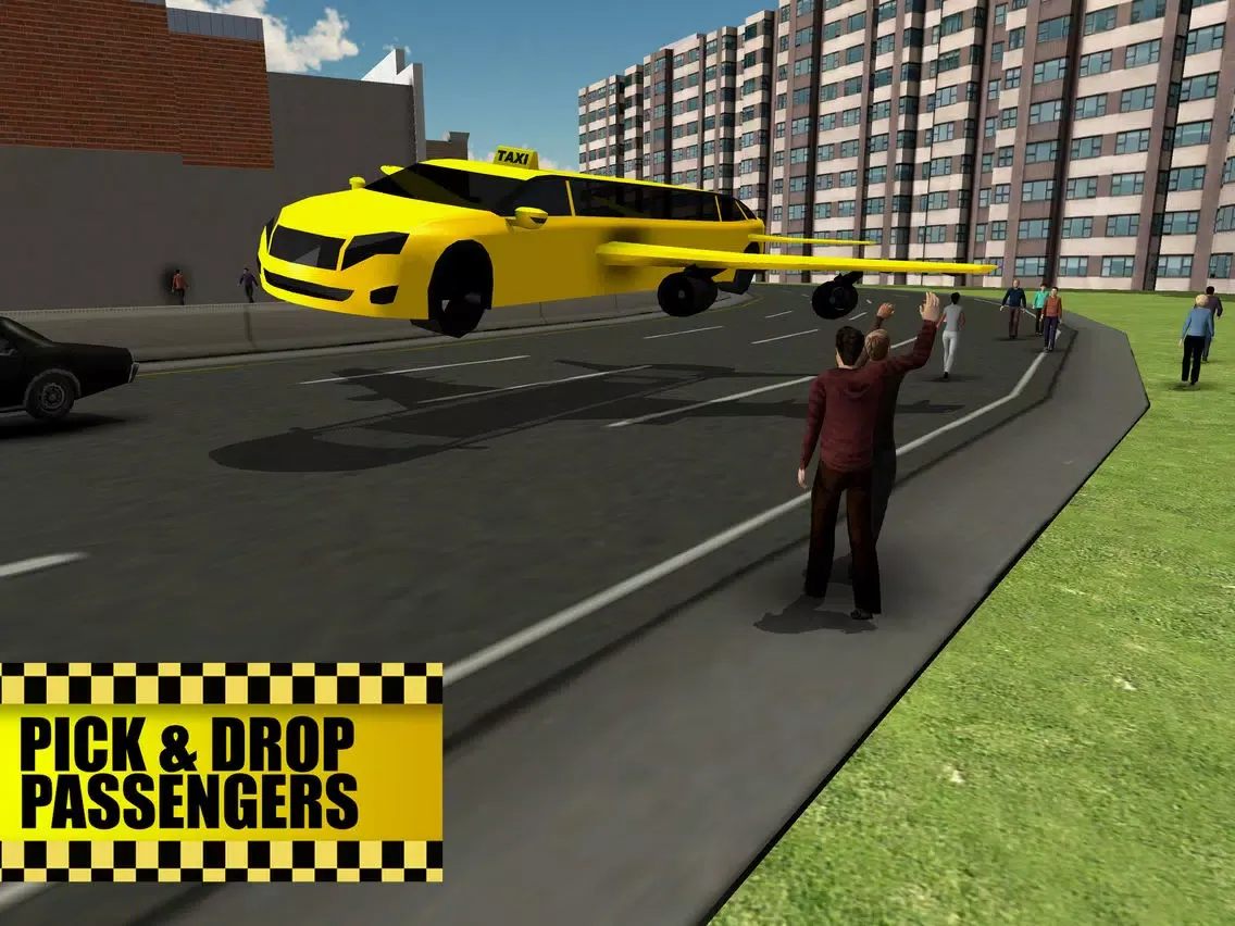 صور Flying Limo Taxi Simulator & Car flight test game iPad 