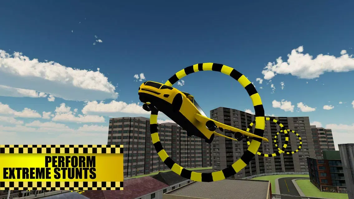 صور Flying Limo Taxi Simulator & Car flight test game
