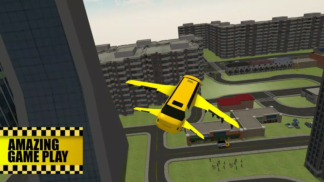 صور Flying Limo Taxi Simulator & Car flight test game