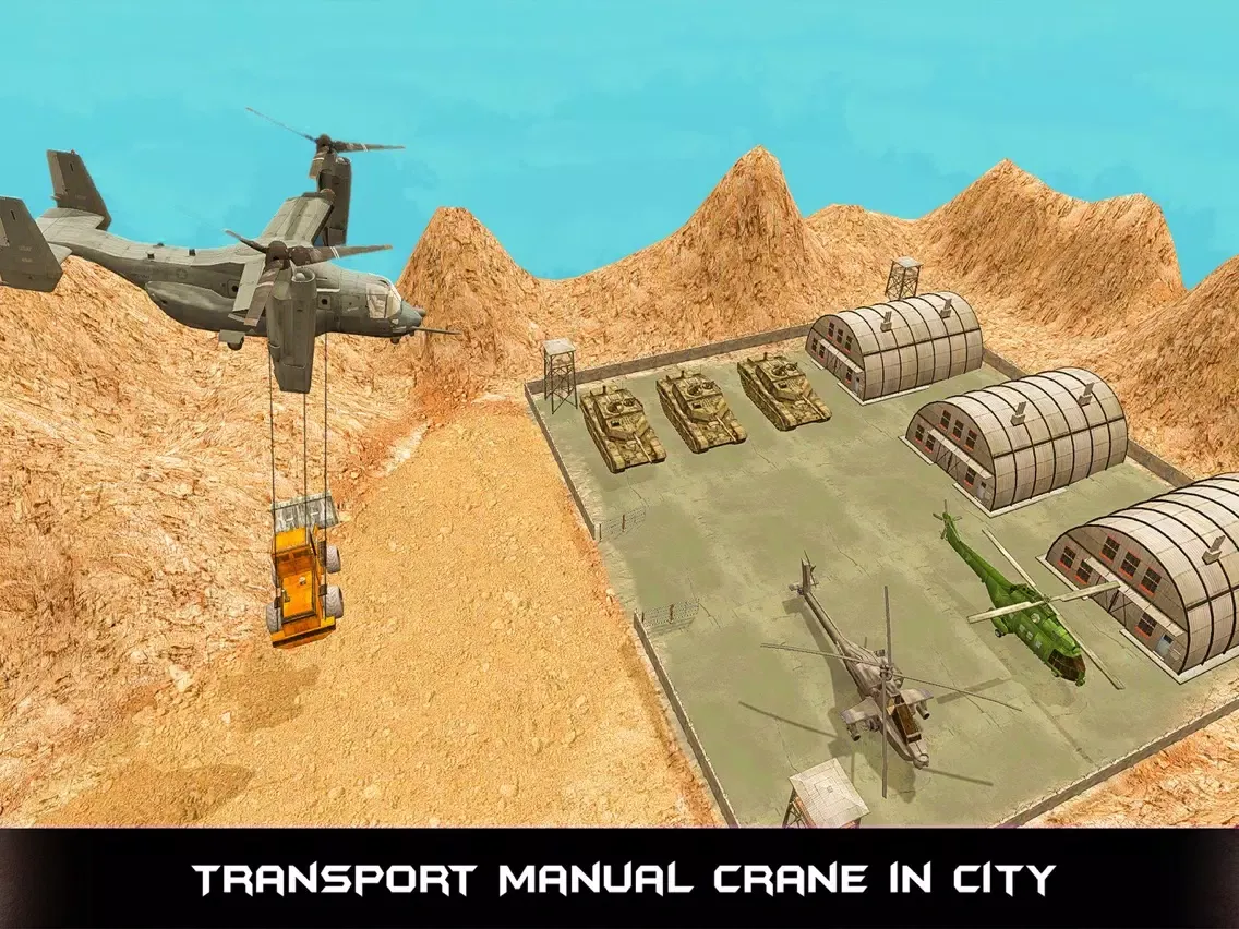 Heavy Machinery Helicopter Transport - Duty Sim iPad  Screenshots