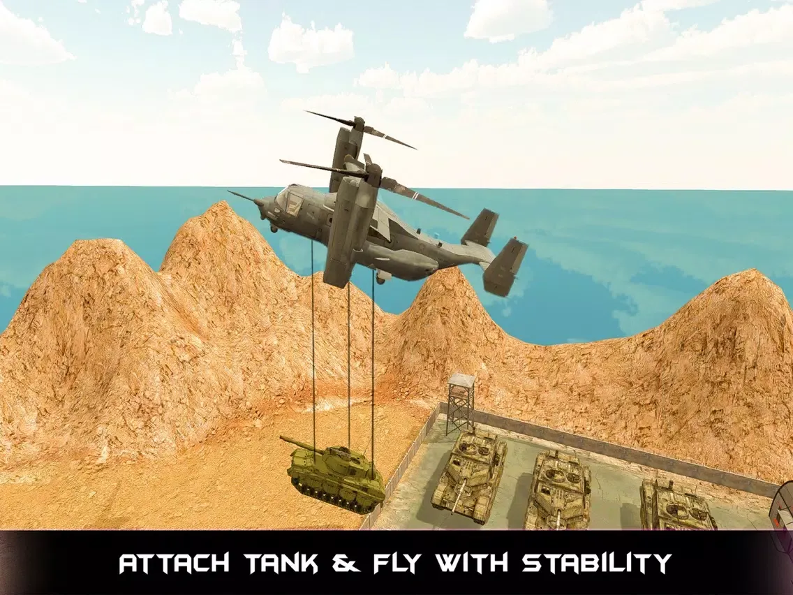 Heavy Machinery Helicopter Transport - Duty Sim iPad  Screenshots