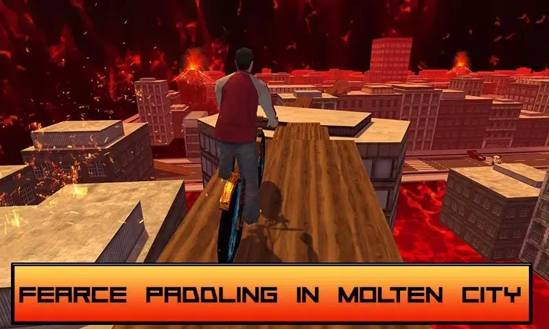Captures d'écran de Rooftop BMX Bicycle - Impossible Lava Tracks Sim