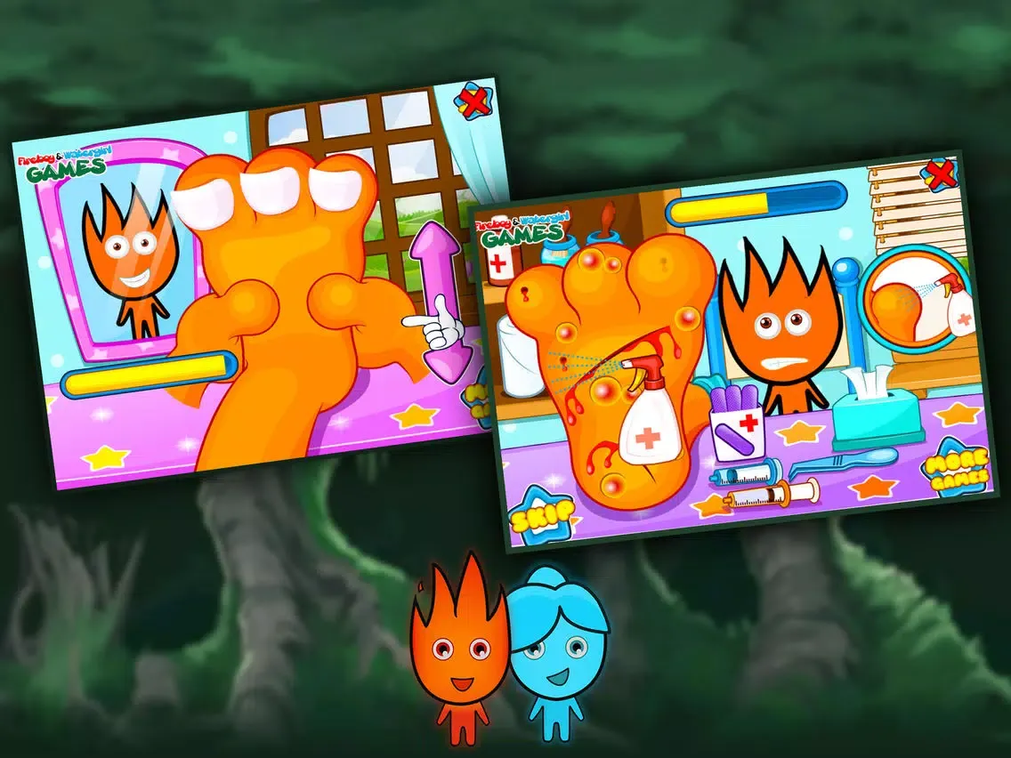 Fireboy in Watergirl Doctor iPad  স্ক্রিনশট