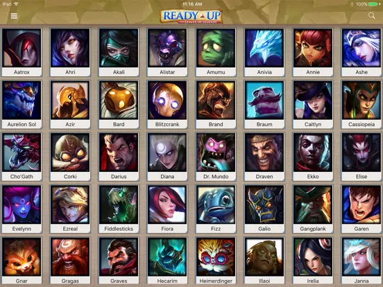 Captures d'écran de Ready Up for League of Legends iPad 
