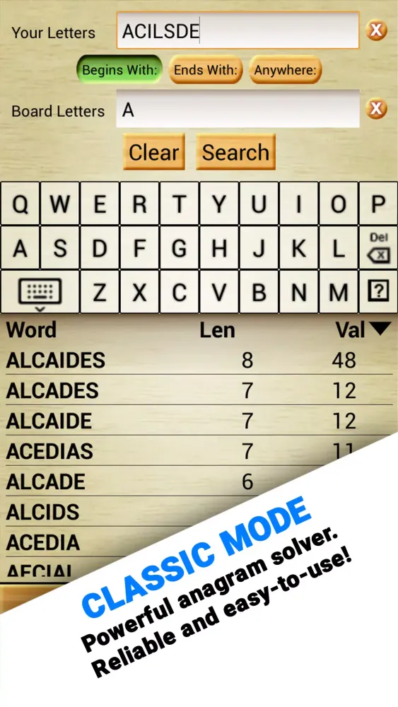 Screenshot di Word Breaker