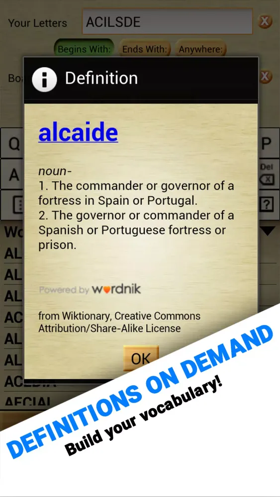 Screenshot di Word Breaker