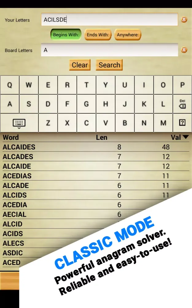 Screenshot di Word Breaker