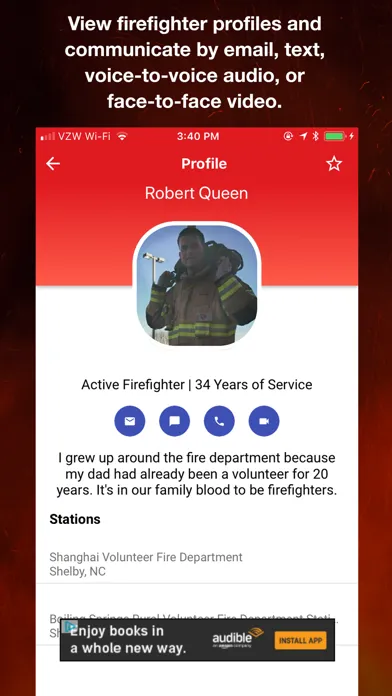 Tangkapan layar Firefighter Connect