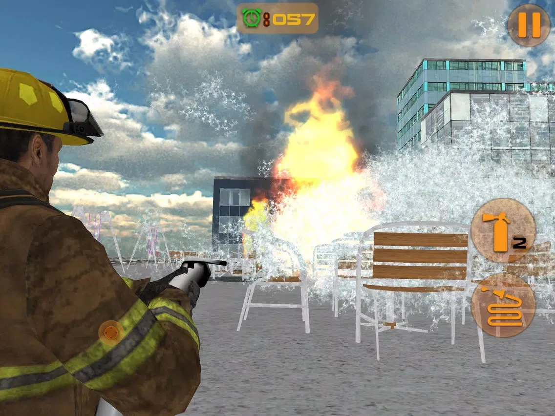 Firefighter Truck Driving Parking iPad  स्क्रीनशॉट