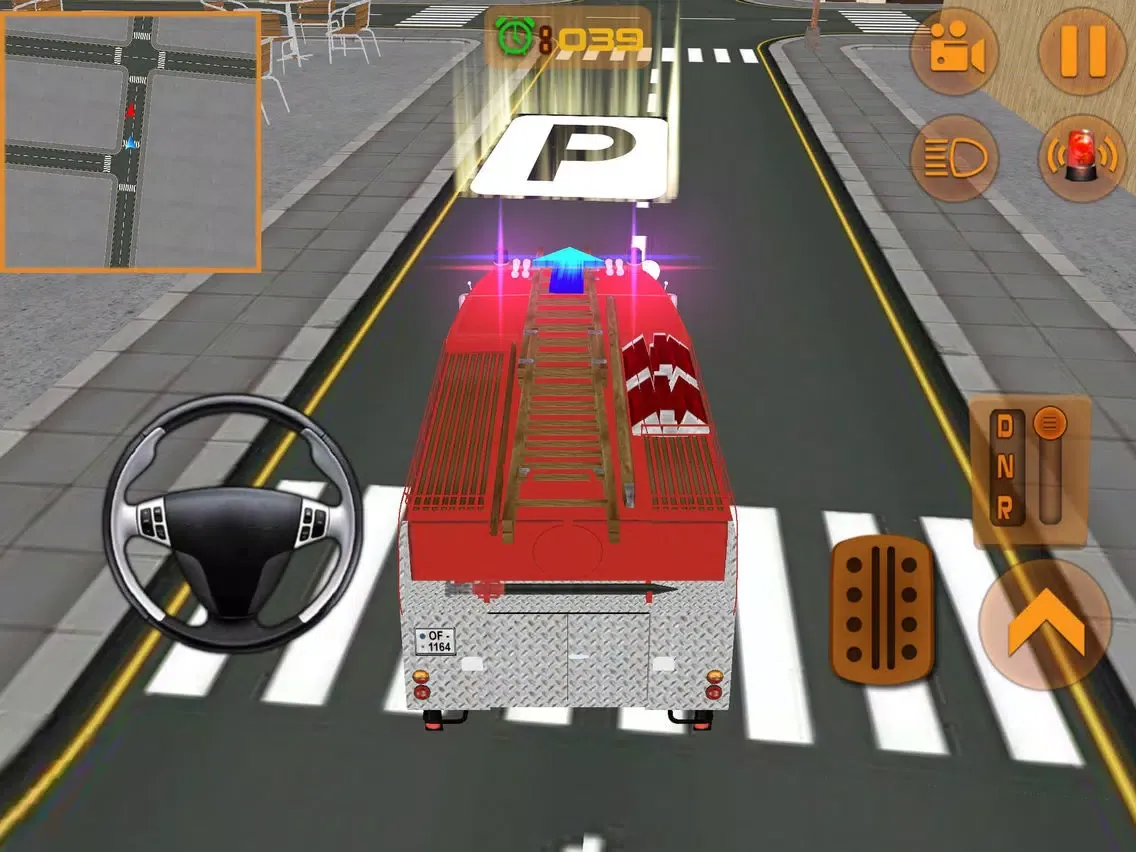 Firefighter Truck Driving Parking iPad  स्क्रीनशॉट