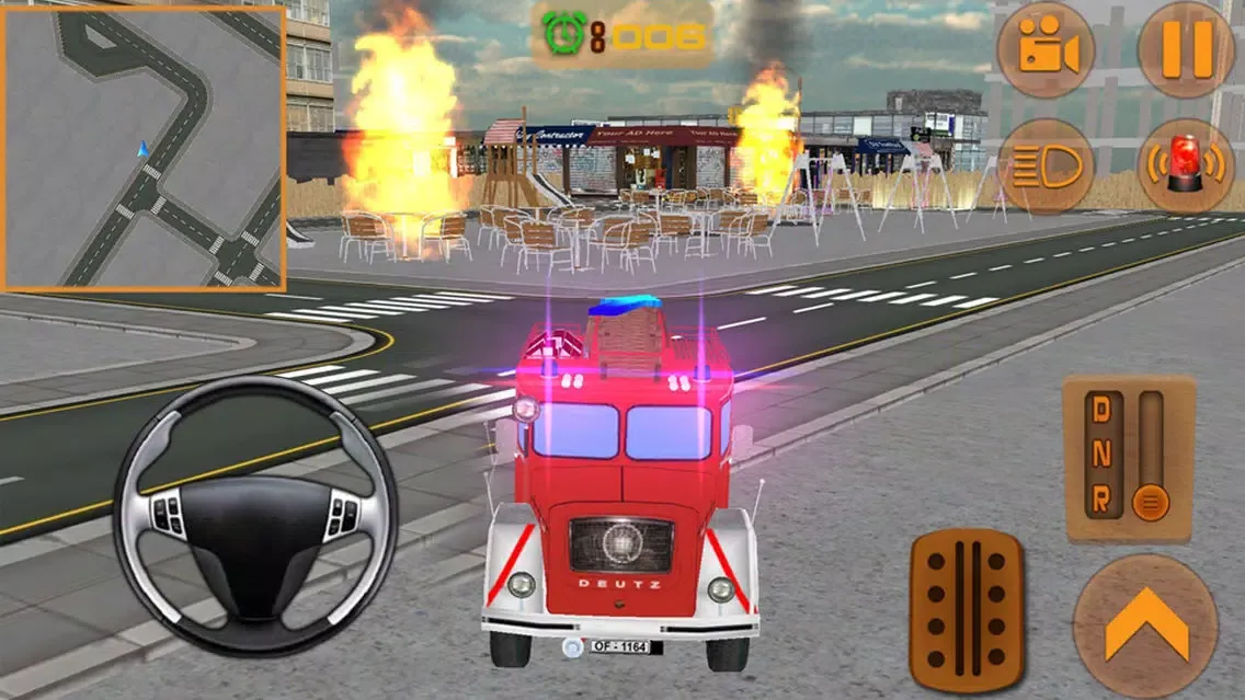 Firefighter Truck Driving Parking स्क्रीनशॉट