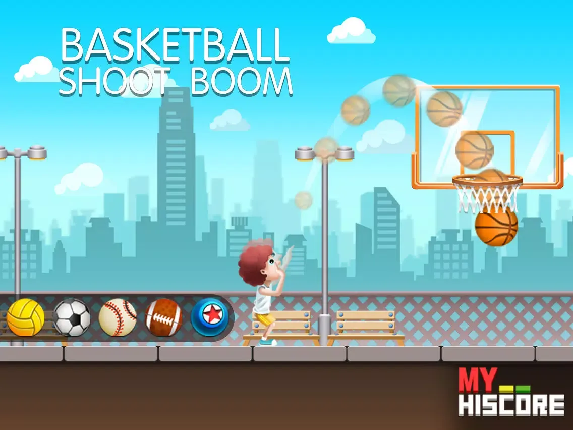 Tangkapan skrin Basketball Shoot Boom - Free Fun Games iPad 