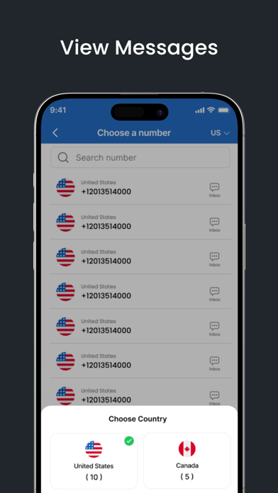 Tangkapan skrin FreePhone.io: Temporary Number