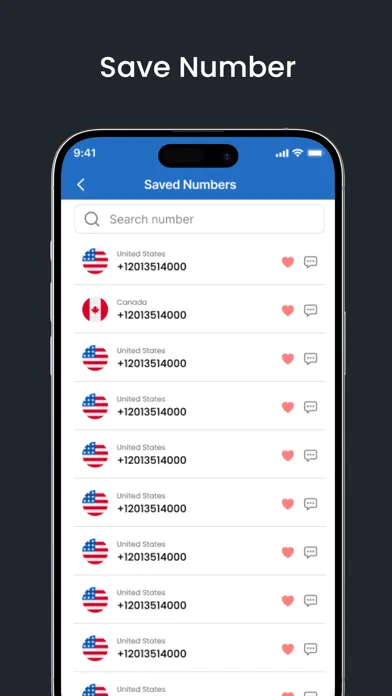 Tangkapan layar FreePhone.io: Temporary Number