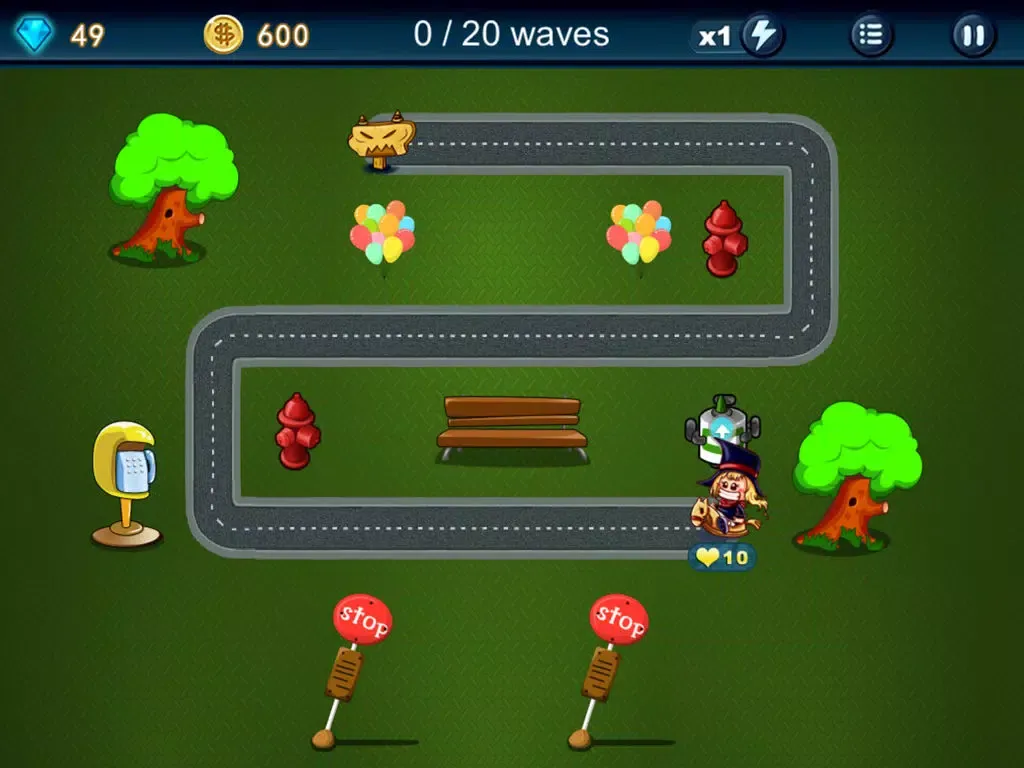 Ảnh chụp màn hình của GirlDefence iPad 