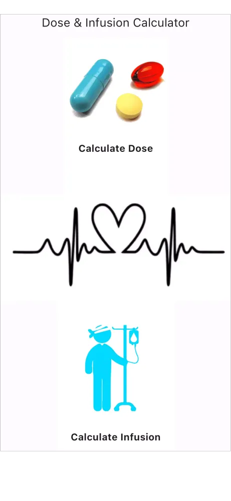 Dose & Infusion Calculator Screenshots