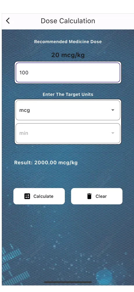 Dose & Infusion Calculator Screenshots