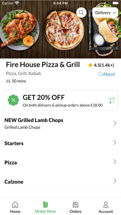 Zrzuty ekranu Fire House Pizza & Grill