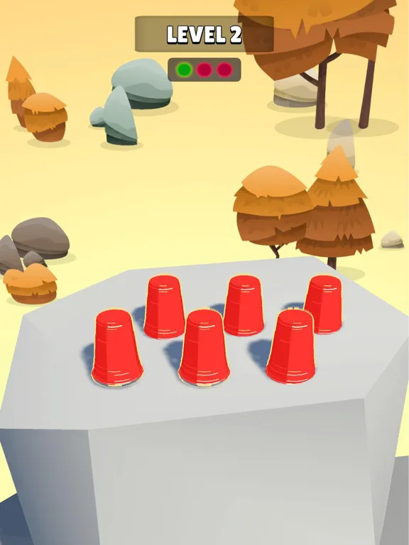 ภาพหน้าจอของ Tricky Cups - A Ball game iPad 