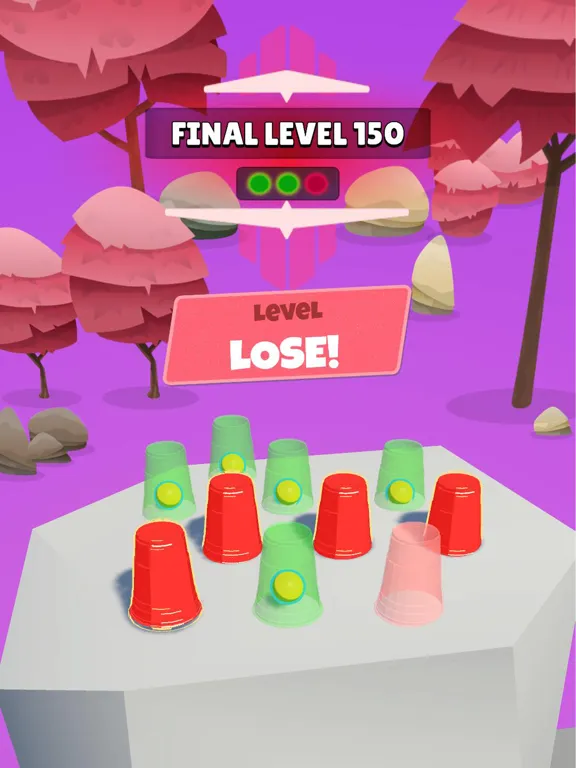 ภาพหน้าจอของ Tricky Cups - A Ball game iPad 