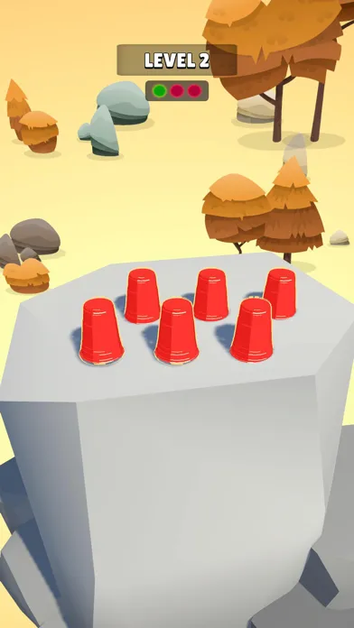 ภาพหน้าจอของ Tricky Cups - A Ball game