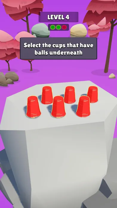 ภาพหน้าจอของ Tricky Cups - A Ball game