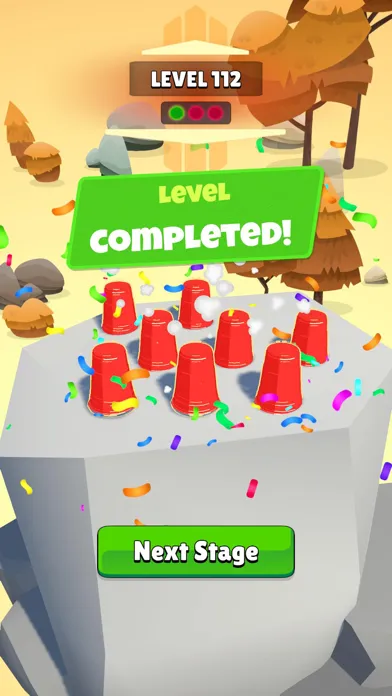 ภาพหน้าจอของ Tricky Cups - A Ball game