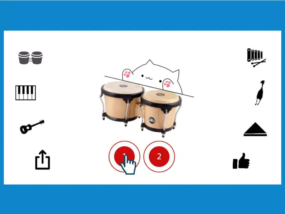 Скриншоты Bongo Cat Musical Instruments! iPad 