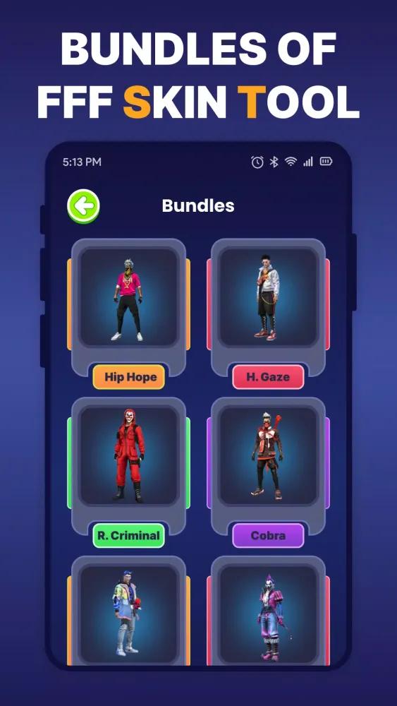 صور Lorenzo - FFF FF Skin Tool