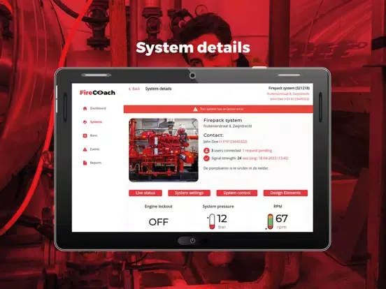 Capturas de tela do Firecoach iPad 