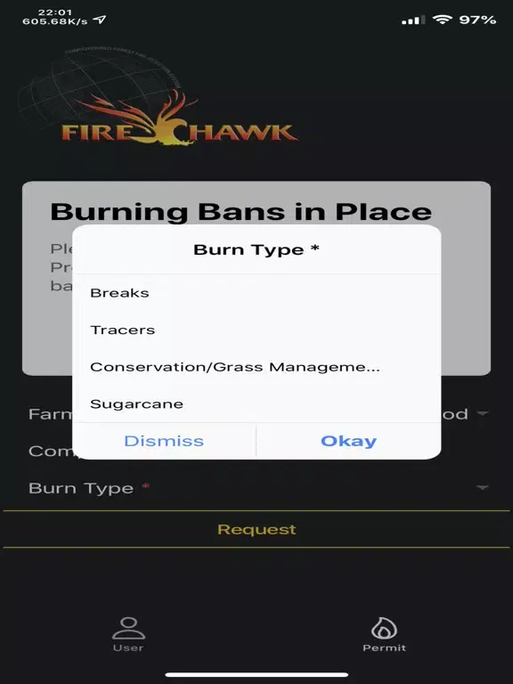 Capturas de tela do Firehawk Permits iPad 