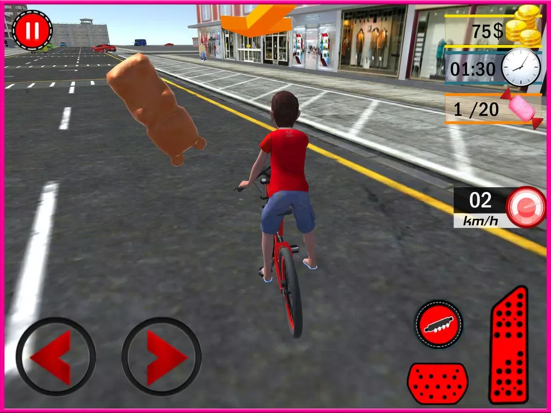 Kids Bicycle Candy Speed Collection Simulator 3D iPad 应用截图