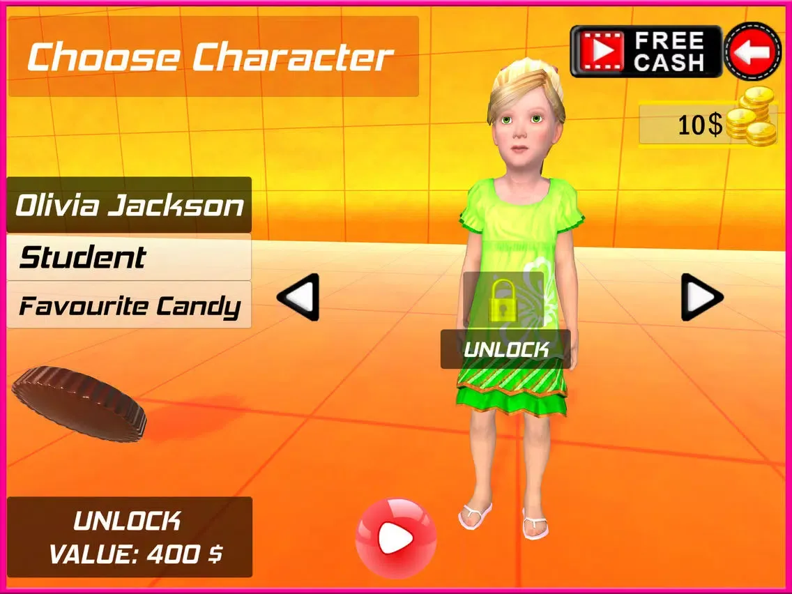 Kids Bicycle Candy Speed Collection Simulator 3D iPad 应用截图