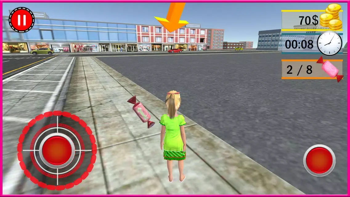 Kids Bicycle Candy Speed Collection Simulator 3D应用截图