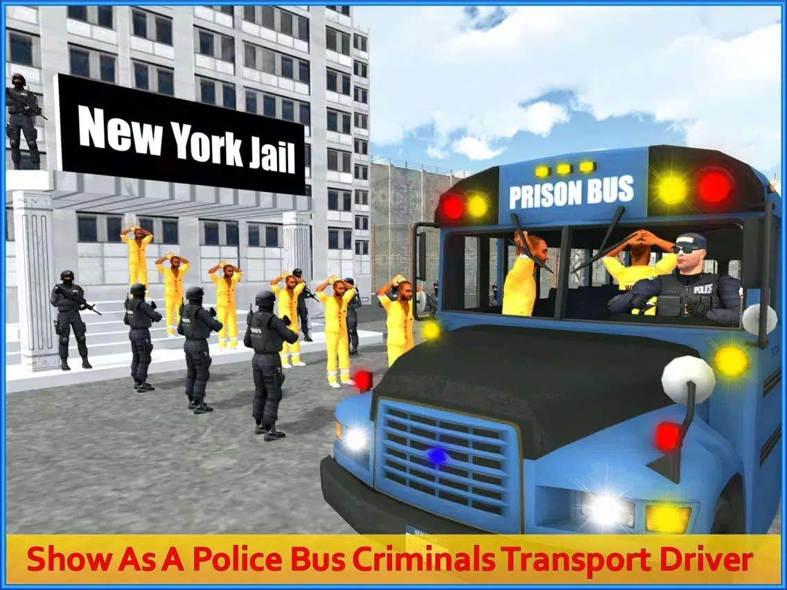 Ảnh chụp màn hình của Prison Bus Jail Escape Plan 3D iPad 
