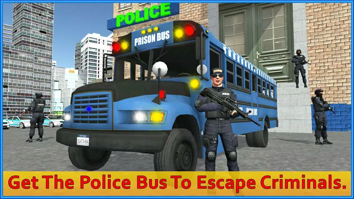 Ảnh chụp màn hình của Prison Bus Jail Escape Plan 3D
