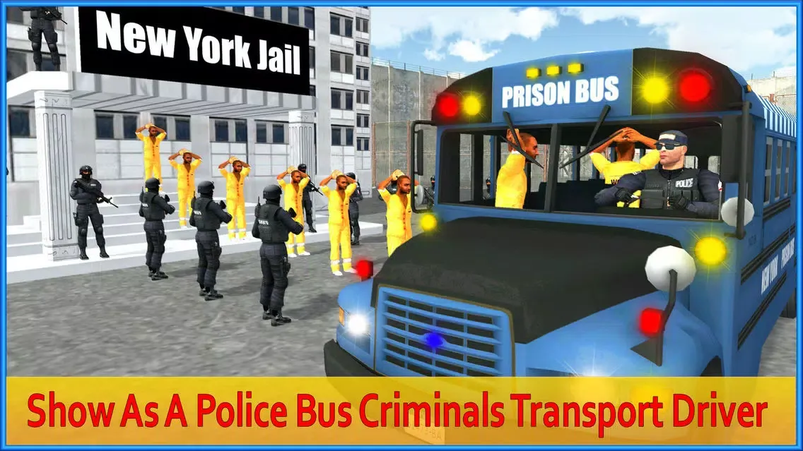 Ảnh chụp màn hình của Prison Bus Jail Escape Plan 3D
