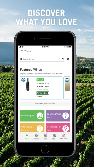 Wines of BC Explorer سکرین شاٹس