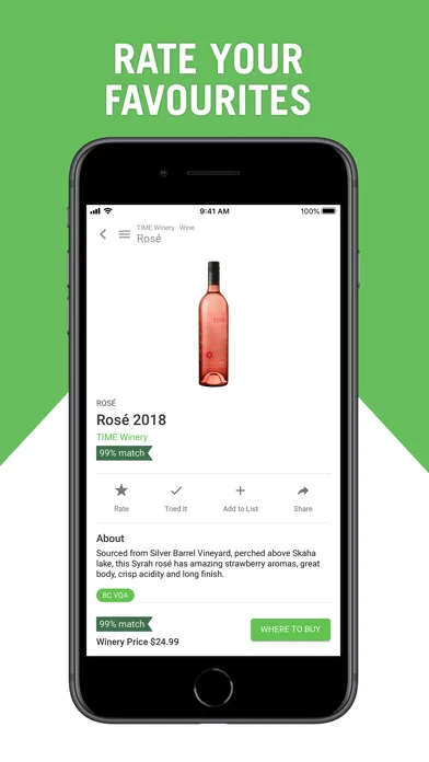 Wines of BC Explorer سکرین شاٹس