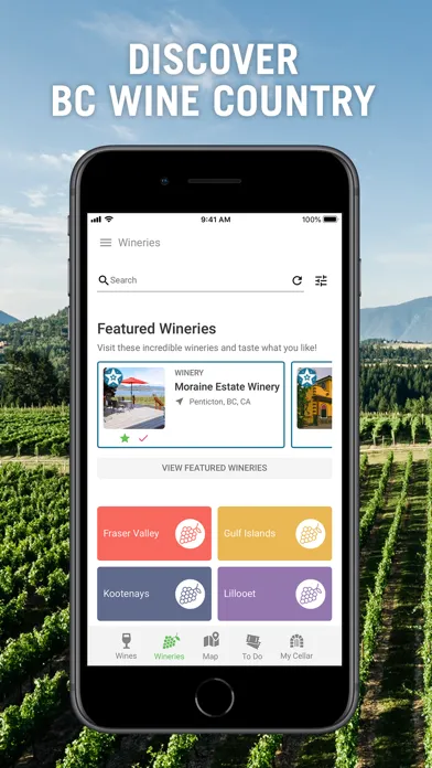 Wines of BC Explorer سکرین شاٹس