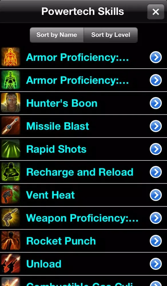 Skill Build Calculator for SWTOR Free应用截图